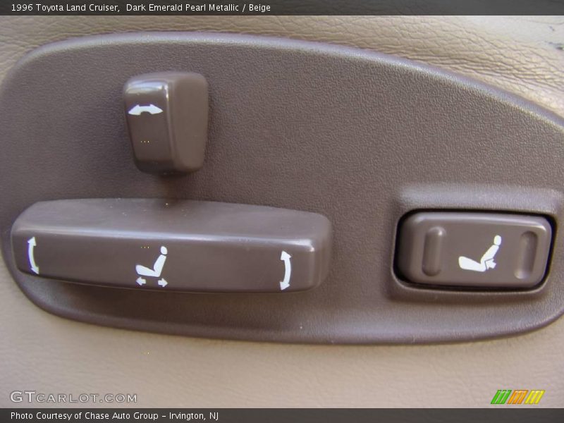 Dark Emerald Pearl Metallic / Beige 1996 Toyota Land Cruiser