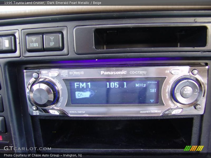 Dark Emerald Pearl Metallic / Beige 1996 Toyota Land Cruiser