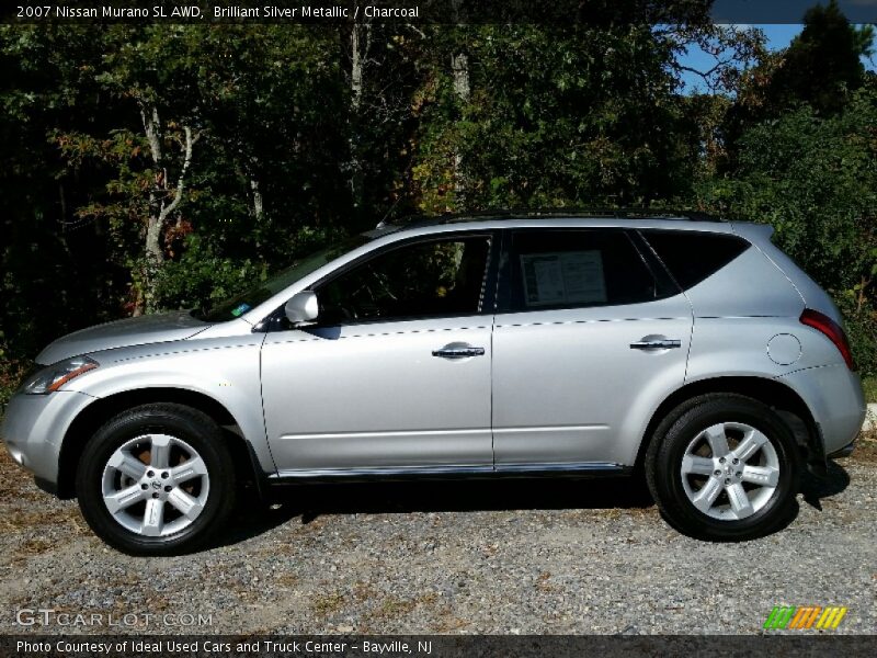 Brilliant Silver Metallic / Charcoal 2007 Nissan Murano SL AWD