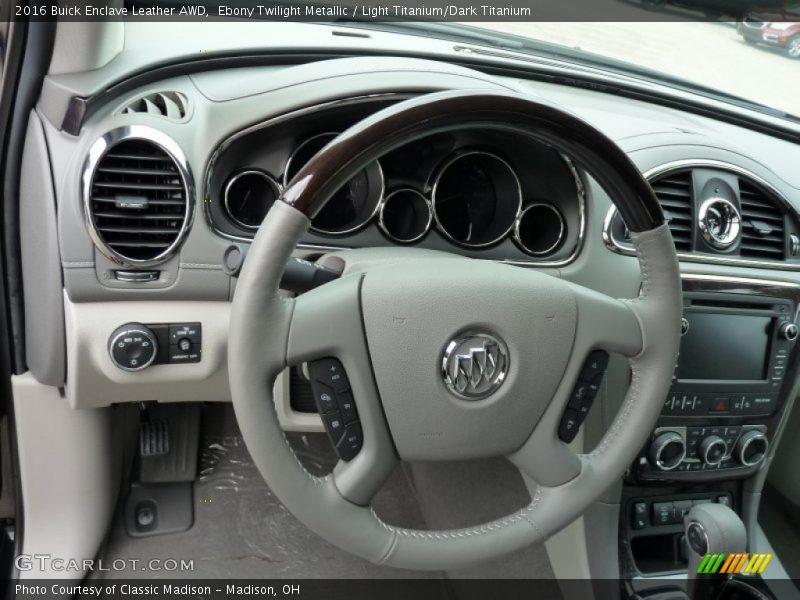 Ebony Twilight Metallic / Light Titanium/Dark Titanium 2016 Buick Enclave Leather AWD