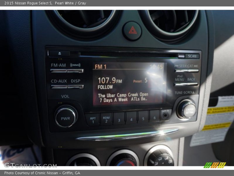 Pearl White / Gray 2015 Nissan Rogue Select S