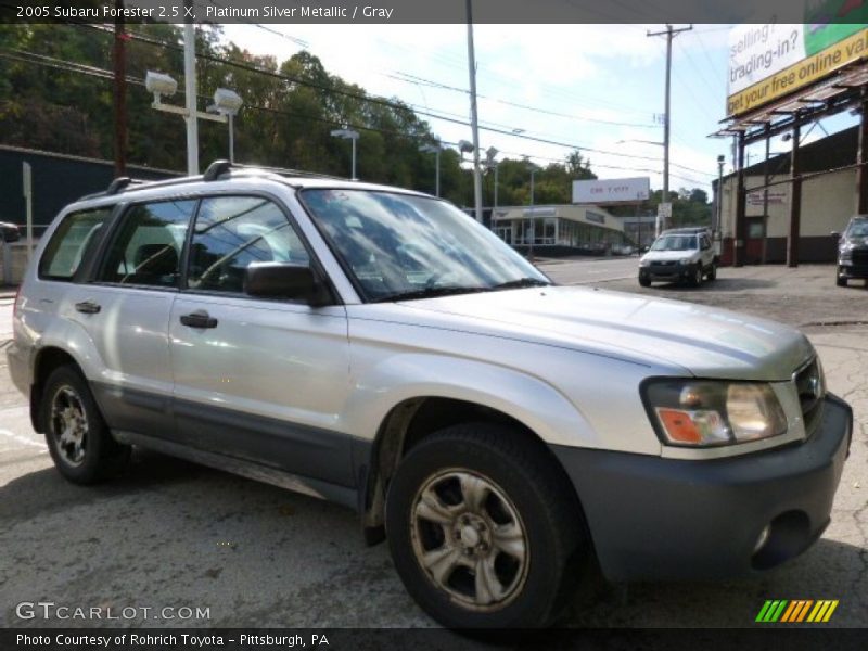 Platinum Silver Metallic / Gray 2005 Subaru Forester 2.5 X