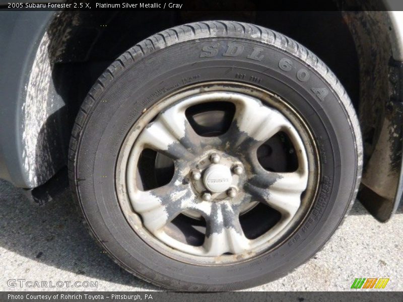 Platinum Silver Metallic / Gray 2005 Subaru Forester 2.5 X