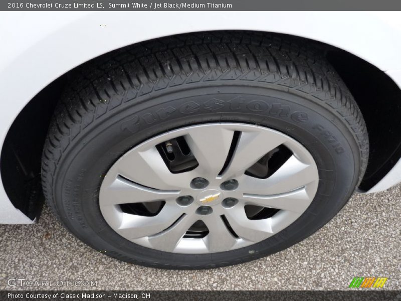 Summit White / Jet Black/Medium Titanium 2016 Chevrolet Cruze Limited LS