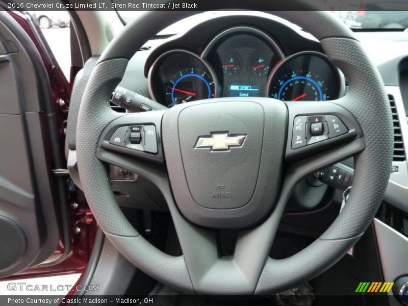 Siren Red Tintcoat / Jet Black 2016 Chevrolet Cruze Limited LT