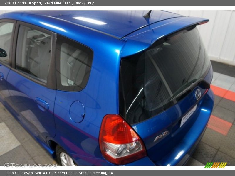 Vivid Blue Pearl / Black/Grey 2008 Honda Fit Sport