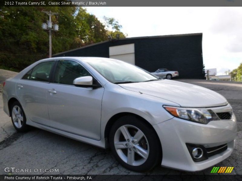 Classic Silver Metallic / Black/Ash 2012 Toyota Camry SE