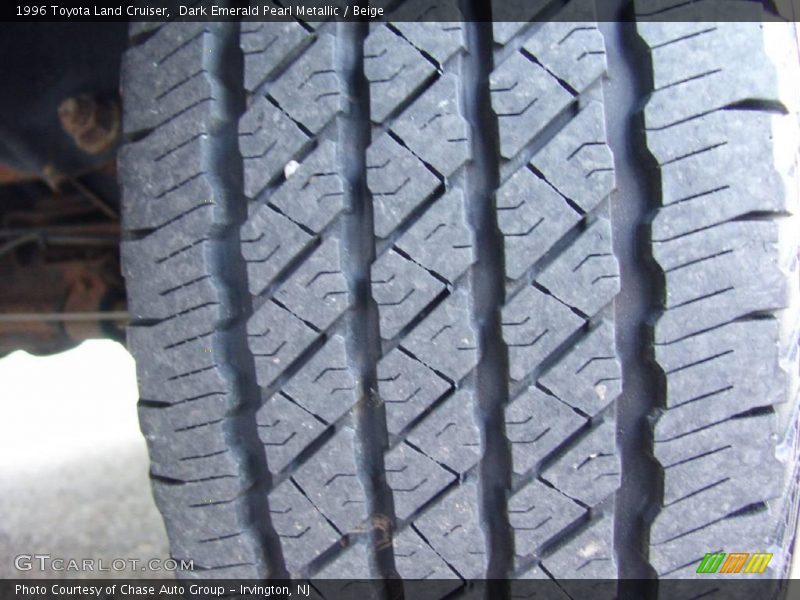 Dark Emerald Pearl Metallic / Beige 1996 Toyota Land Cruiser