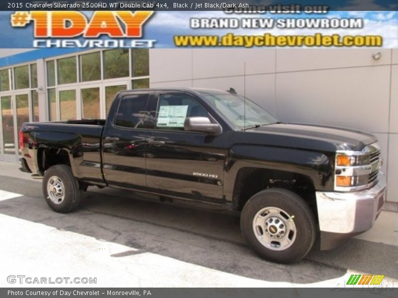 Black / Jet Black/Dark Ash 2015 Chevrolet Silverado 2500HD WT Double Cab 4x4