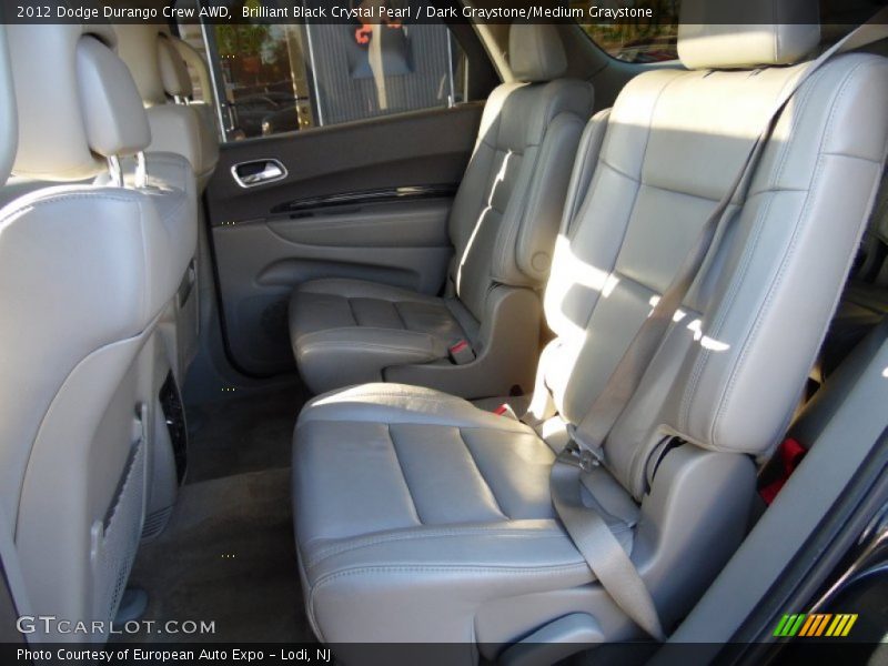 Brilliant Black Crystal Pearl / Dark Graystone/Medium Graystone 2012 Dodge Durango Crew AWD
