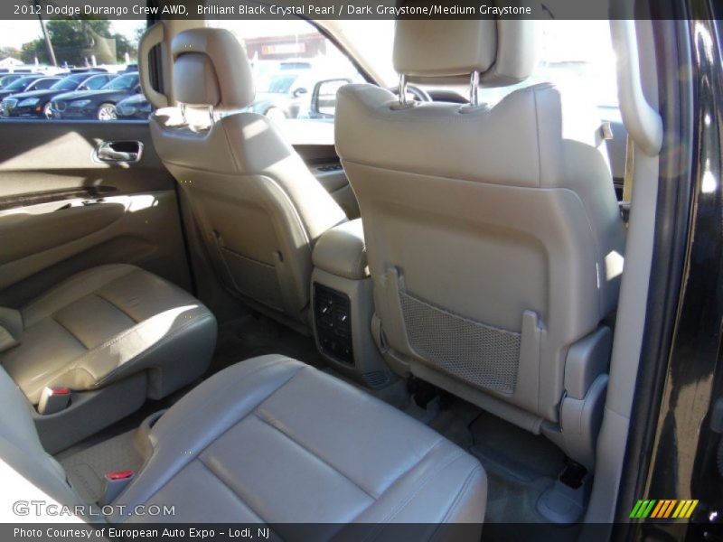 Brilliant Black Crystal Pearl / Dark Graystone/Medium Graystone 2012 Dodge Durango Crew AWD