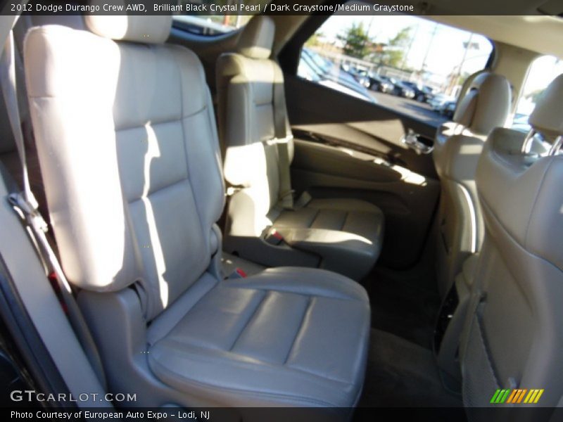 Brilliant Black Crystal Pearl / Dark Graystone/Medium Graystone 2012 Dodge Durango Crew AWD