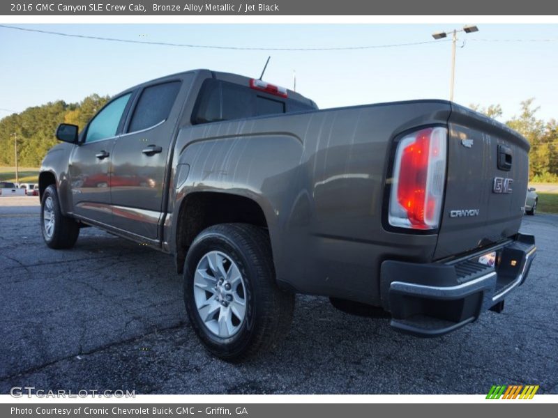 Bronze Alloy Metallic / Jet Black 2016 GMC Canyon SLE Crew Cab