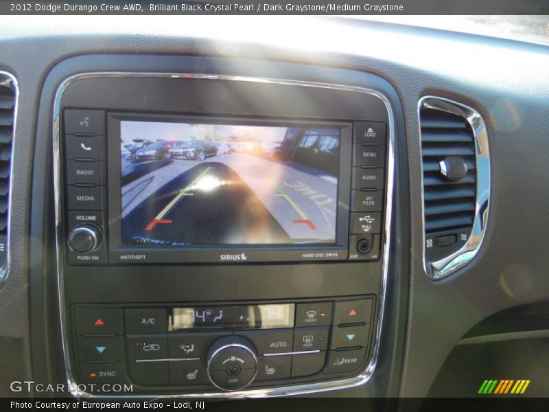 Brilliant Black Crystal Pearl / Dark Graystone/Medium Graystone 2012 Dodge Durango Crew AWD