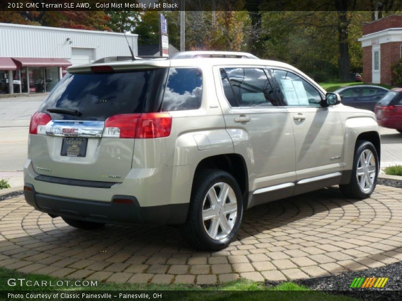 Gold Mist Metallic / Jet Black 2012 GMC Terrain SLE AWD
