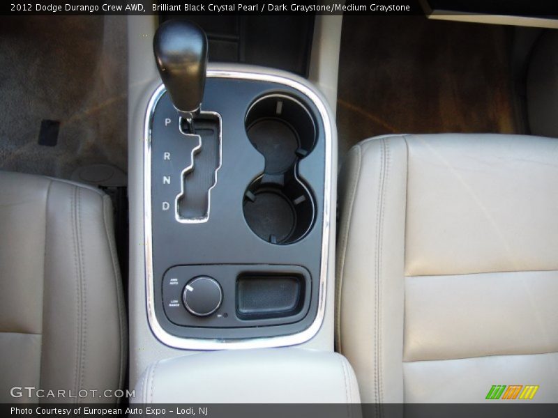 Brilliant Black Crystal Pearl / Dark Graystone/Medium Graystone 2012 Dodge Durango Crew AWD