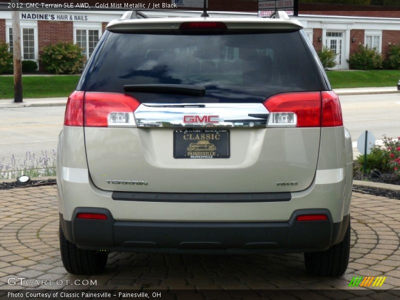 Gold Mist Metallic / Jet Black 2012 GMC Terrain SLE AWD