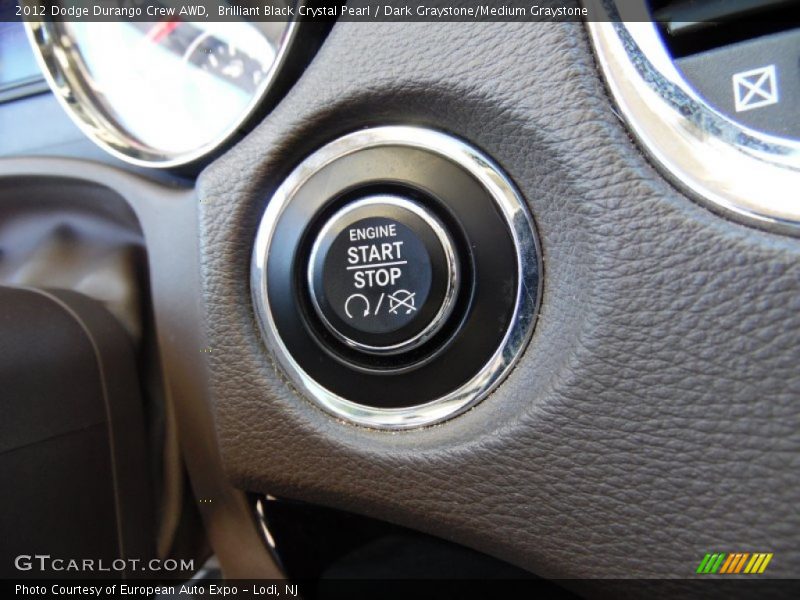 Brilliant Black Crystal Pearl / Dark Graystone/Medium Graystone 2012 Dodge Durango Crew AWD