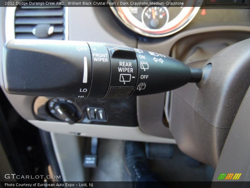 Brilliant Black Crystal Pearl / Dark Graystone/Medium Graystone 2012 Dodge Durango Crew AWD