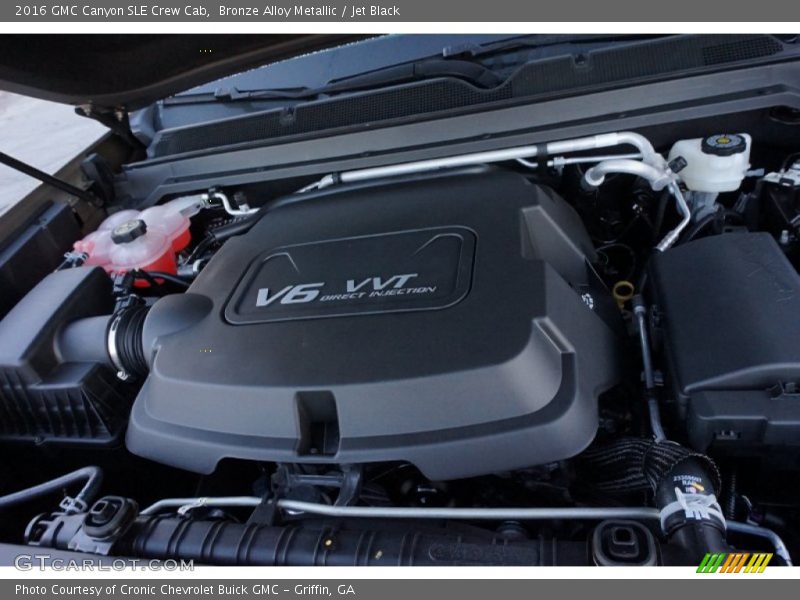 Bronze Alloy Metallic / Jet Black 2016 GMC Canyon SLE Crew Cab