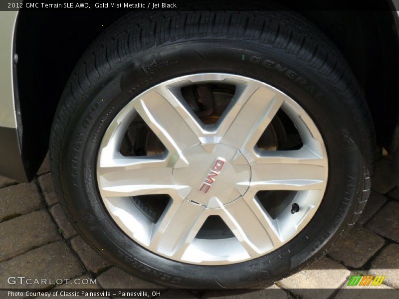 Gold Mist Metallic / Jet Black 2012 GMC Terrain SLE AWD