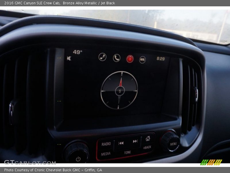 Bronze Alloy Metallic / Jet Black 2016 GMC Canyon SLE Crew Cab
