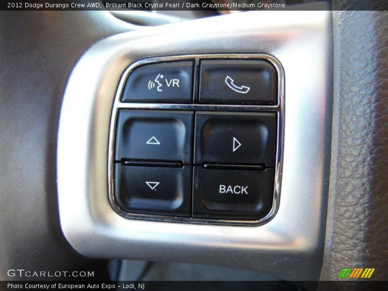 Brilliant Black Crystal Pearl / Dark Graystone/Medium Graystone 2012 Dodge Durango Crew AWD