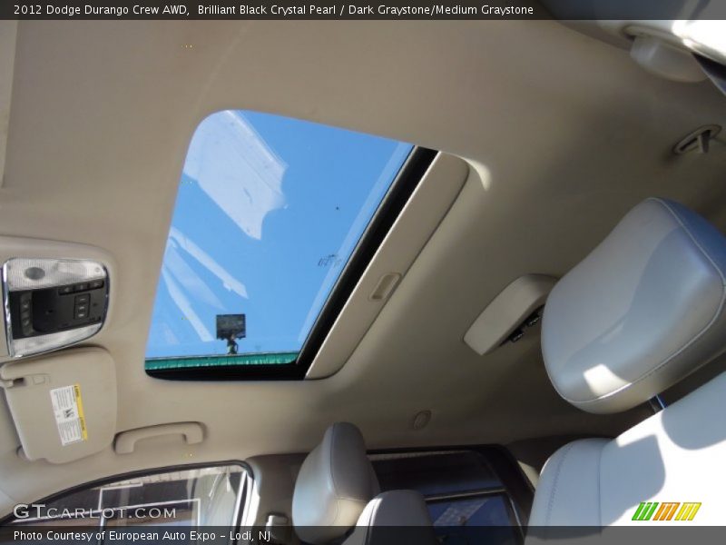 Brilliant Black Crystal Pearl / Dark Graystone/Medium Graystone 2012 Dodge Durango Crew AWD