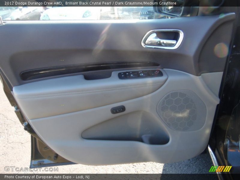 Brilliant Black Crystal Pearl / Dark Graystone/Medium Graystone 2012 Dodge Durango Crew AWD