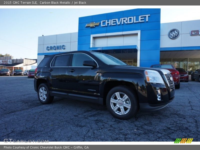 Carbon Black Metallic / Jet Black 2015 GMC Terrain SLE