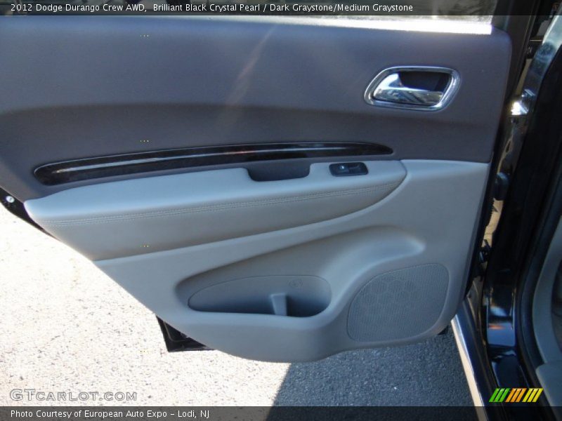 Brilliant Black Crystal Pearl / Dark Graystone/Medium Graystone 2012 Dodge Durango Crew AWD