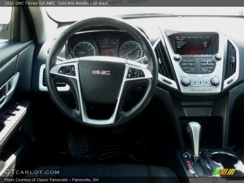 Gold Mist Metallic / Jet Black 2012 GMC Terrain SLE AWD