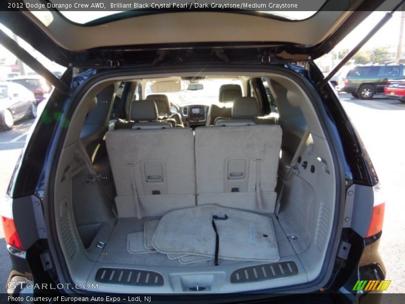 Brilliant Black Crystal Pearl / Dark Graystone/Medium Graystone 2012 Dodge Durango Crew AWD