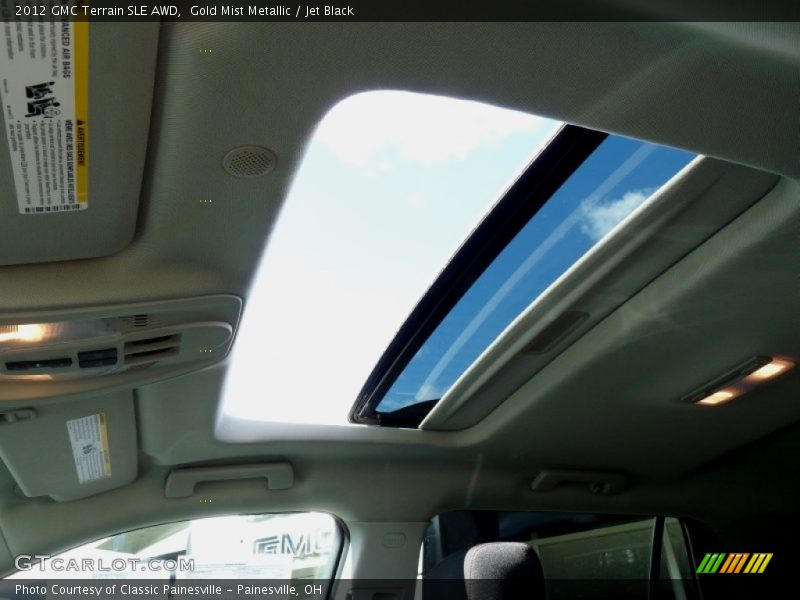 Gold Mist Metallic / Jet Black 2012 GMC Terrain SLE AWD