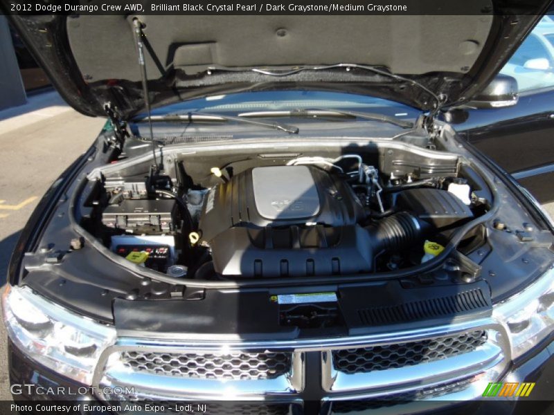 Brilliant Black Crystal Pearl / Dark Graystone/Medium Graystone 2012 Dodge Durango Crew AWD