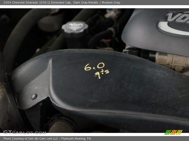 Dark Gray Metallic / Medium Gray 2004 Chevrolet Silverado 1500 LS Extended Cab