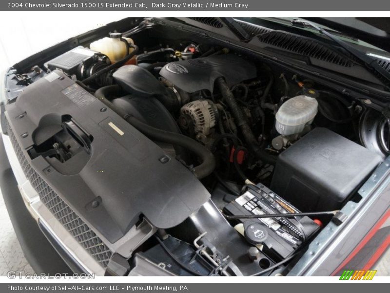 Dark Gray Metallic / Medium Gray 2004 Chevrolet Silverado 1500 LS Extended Cab