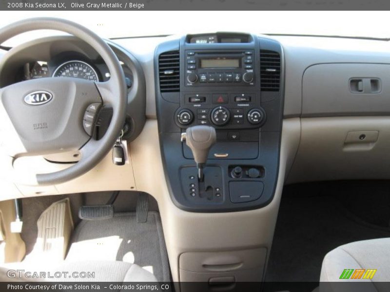 Olive Gray Metallic / Beige 2008 Kia Sedona LX