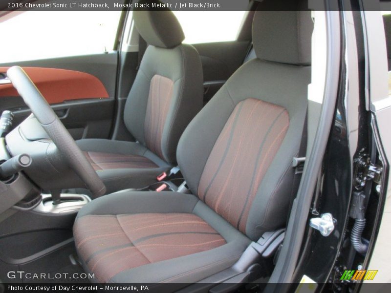 Front Seat of 2016 Sonic LT Hatchback