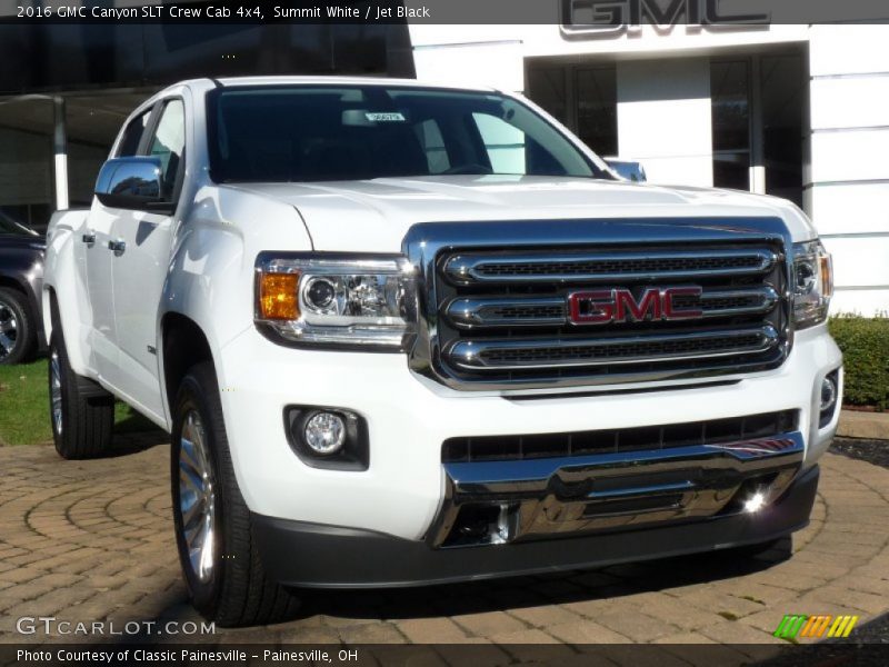 Summit White / Jet Black 2016 GMC Canyon SLT Crew Cab 4x4