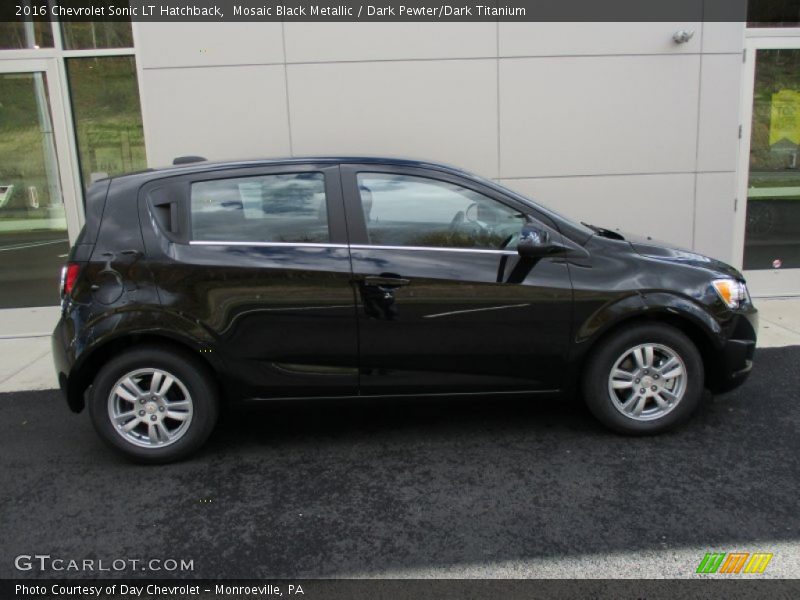 Mosaic Black Metallic / Dark Pewter/Dark Titanium 2016 Chevrolet Sonic LT Hatchback