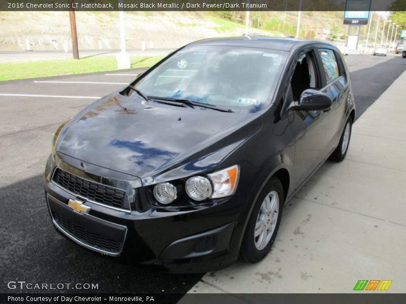 Mosaic Black Metallic / Dark Pewter/Dark Titanium 2016 Chevrolet Sonic LT Hatchback