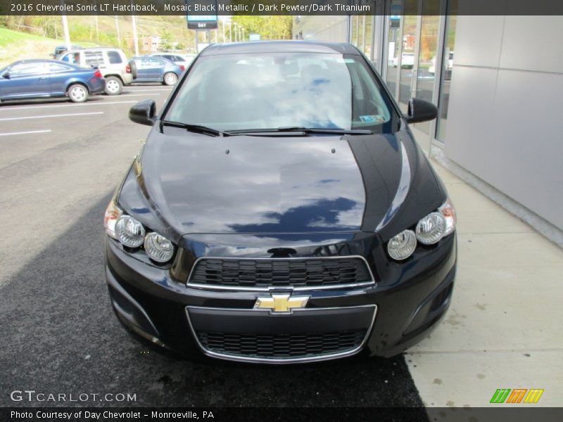 Mosaic Black Metallic / Dark Pewter/Dark Titanium 2016 Chevrolet Sonic LT Hatchback
