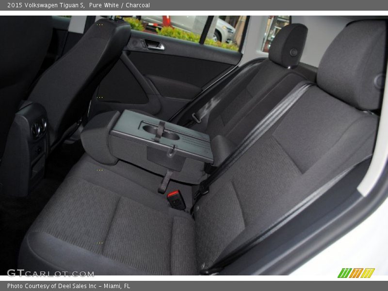 Pure White / Charcoal 2015 Volkswagen Tiguan S