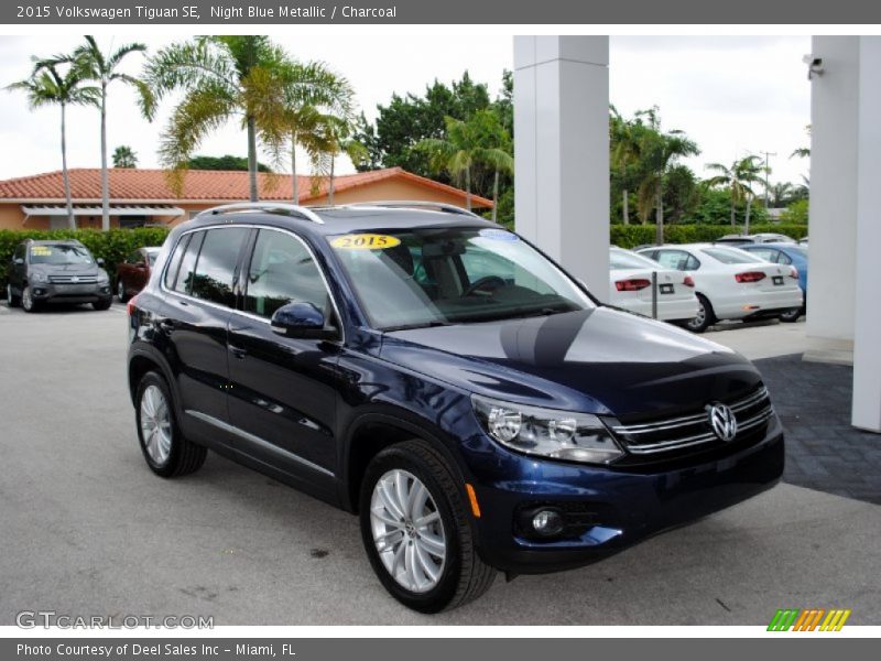 Night Blue Metallic / Charcoal 2015 Volkswagen Tiguan SE