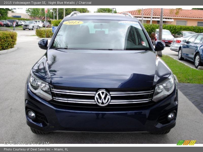 Night Blue Metallic / Charcoal 2015 Volkswagen Tiguan SE