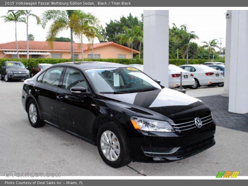 Black / Titan Black 2015 Volkswagen Passat Wolfsburg Edition Sedan
