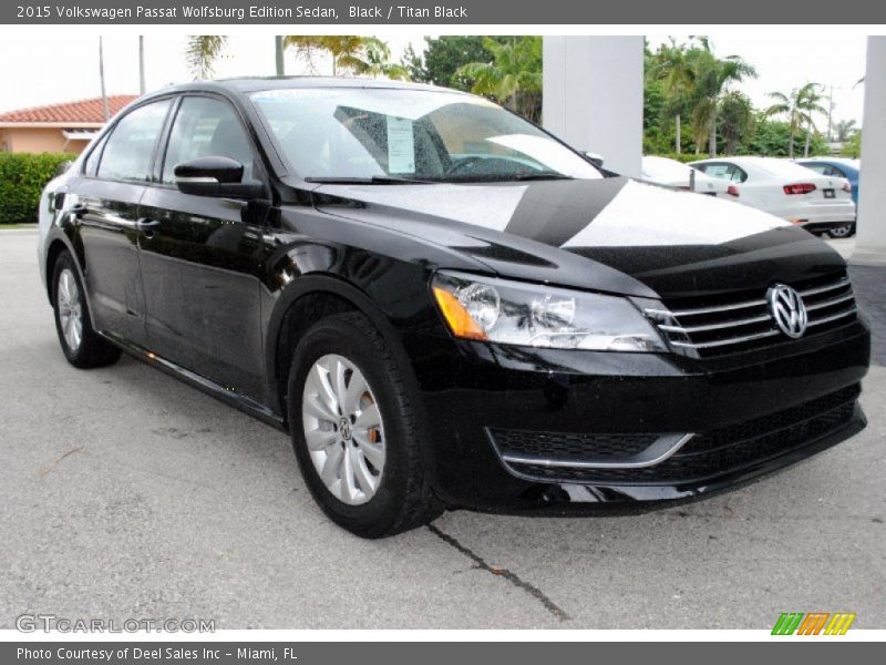 Black / Titan Black 2015 Volkswagen Passat Wolfsburg Edition Sedan