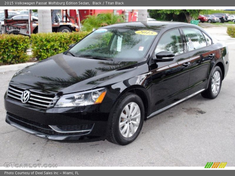 Black / Titan Black 2015 Volkswagen Passat Wolfsburg Edition Sedan