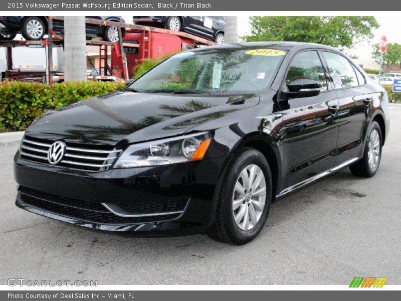 Black / Titan Black 2015 Volkswagen Passat Wolfsburg Edition Sedan